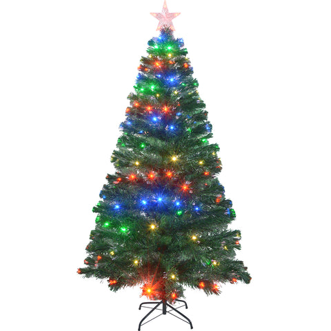 Arbol Navidad Led Fibra Optica 180 Cm 200 Ramas + Estrella