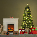 Arbol Navidad Verde 190 Cm Frondoso Luces Led 736 Ramas