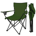 Silla Plegable Con Porta Vasos Para Alberca Playa Jardin Silla Verde