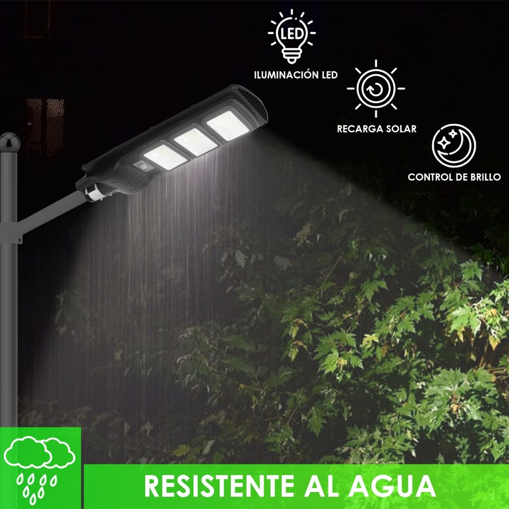 Luminaria Solar Luz Led 60w Alumbrado Publico Calle Jardin Intemperie  Autonoma Exterior Potente Sensor Movimiento
