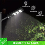 Lampara Solar Led 180w Luminaria Suburbana Alumbrado Publico