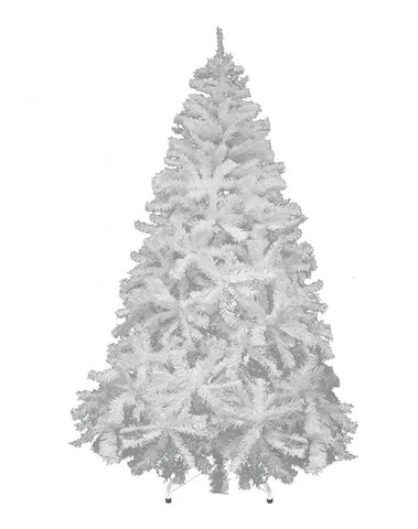 Arbol Navidad 1.90m Artificial Blanco Pino Frondoso Jardimex
