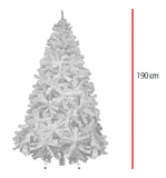 Arbol Navidad 1.90m Artificial Blanco Pino Frondoso Jardimex