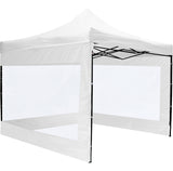 Carpa 3x3 Toldo con Paredes Transparentes Plegable Carpa Blanco