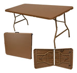 Mesa Plegable 180cm Portafolio Jardin Tipo Ratan Evento