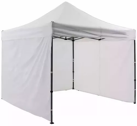 Carpa Toldo 3x3 Mts Plegable Lona Impermeable Con Paredes Blanca